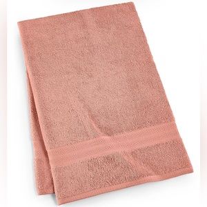 Light Coral Soft Spun Cotton Solid Bath Towel, 27" x 52"